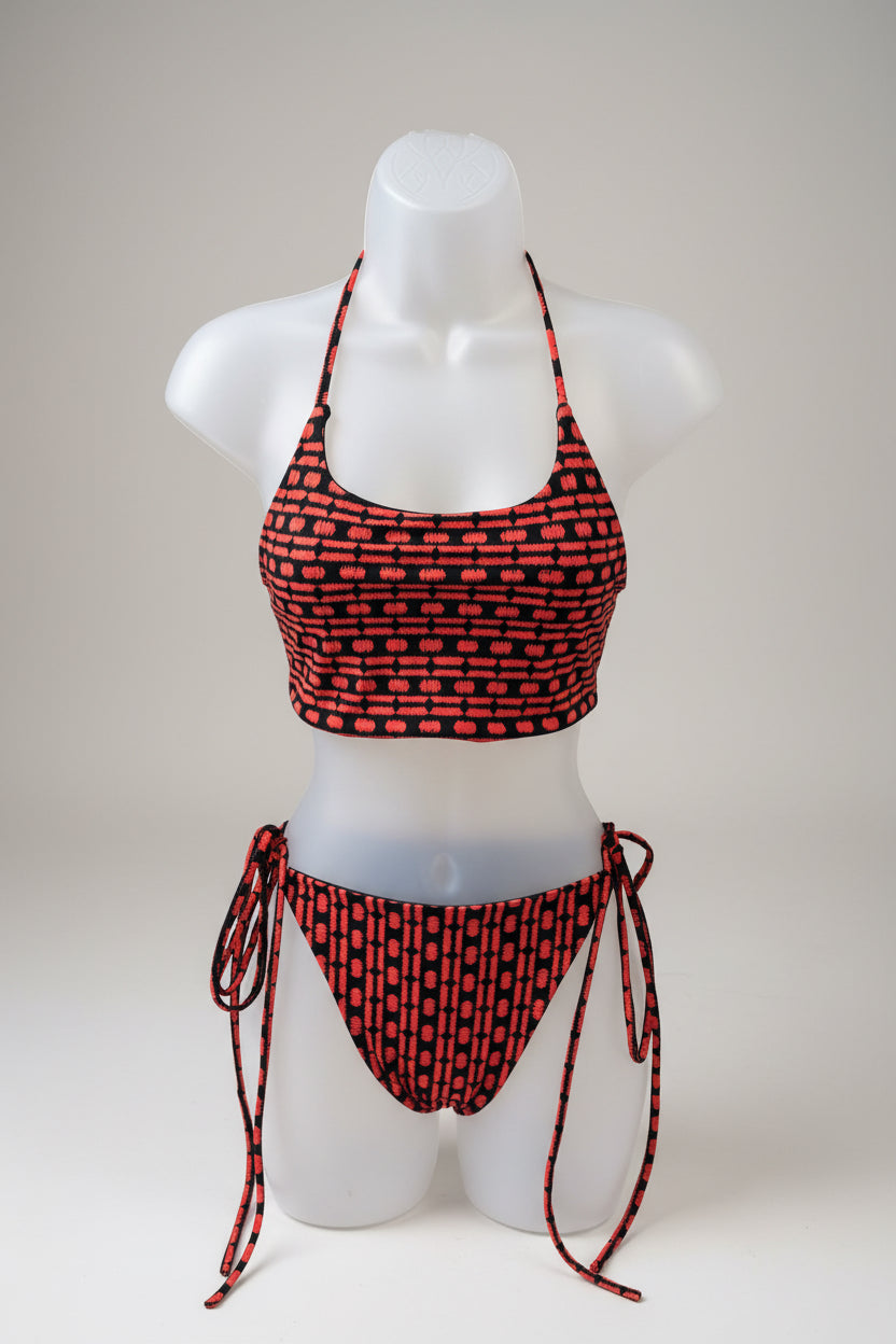 The Ember Set- Reversible Orange Brick/Black Ribbed